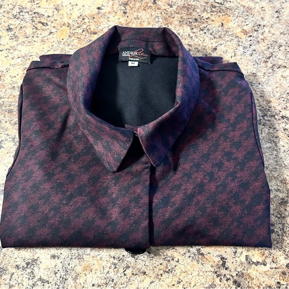 Andria Lieu Collection Ruffled Sleeve Jacket Red And Black Buttons Size Medium - Picture 10 of 15